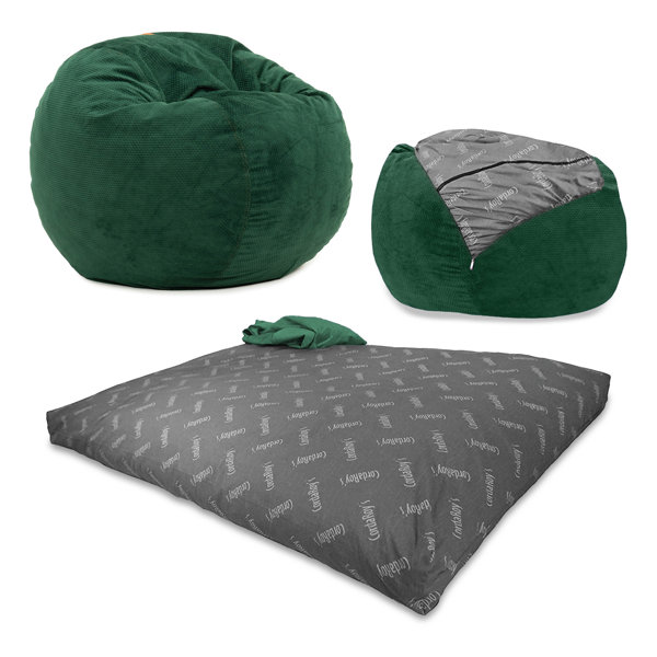CordaRoy's Chenille Convertible Bean Bag Chair & Reviews Wayfair